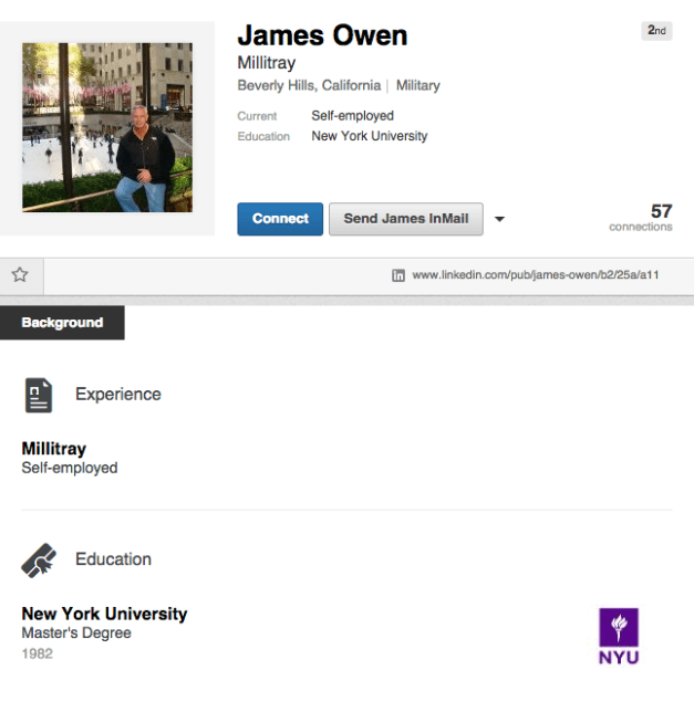 LinkedIn Profile - James Owen